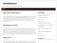 Tablet Screenshot of crowdersoup.com